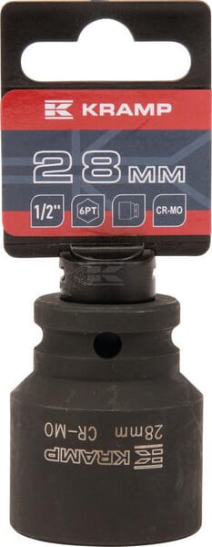 Kraftschraubereinsatz 1/2" 6-Kant 28 mm