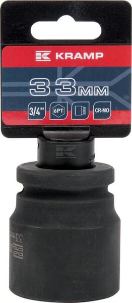 Kraftschraubereinsatz 3/4" 6-Kant 33 mm