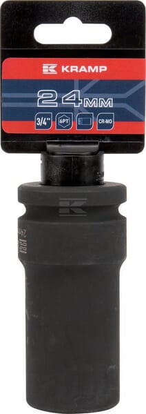 Kraftschraubereinsatz lang 3/4" 6-Kant 24 mm