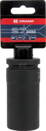 Kraftschraubereinsatz lang 3/4" 6-Kant 27 mm