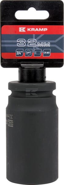 Kraftschraubereinsatz lang 3/4" 6-Kant 32 mm