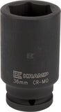 Kraftschraubereinsatz lang 3/4" 6-Kant 36 mm