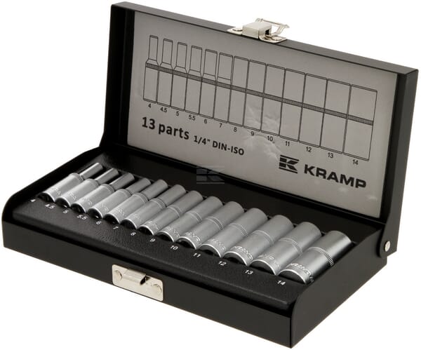 Steckschlüsselsatz 1/4" 6-Kant, 13-teilig