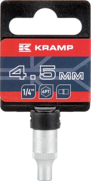 Steckschlüsseleinsatz 1/4" 6-Kant 4,5 mm