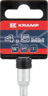Steckschlüsseleinsatz 1/4" 6-Kant 4,5 mm