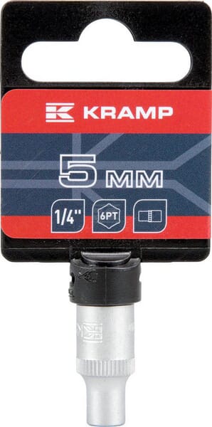 Steckschlüsseleinsatz 1/4" 6-Kant 5 mm