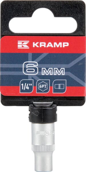 Steckschlüsseleinsatz 1/4" 6-Kant 6 mm