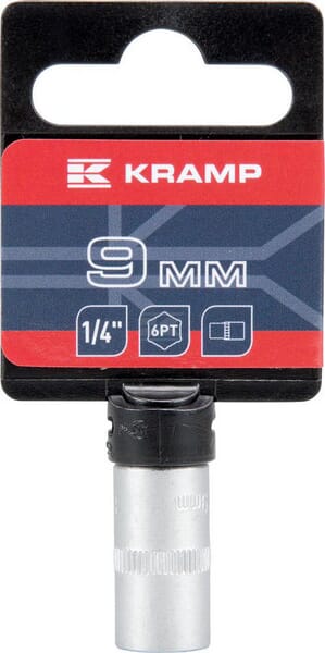 Steckschlüsseleinsatz 1/4" 6-Kant 9 mm
