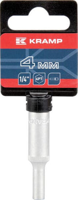 Steckschlüsseleinsatz lang 1/4" 6-Kant 4 mm