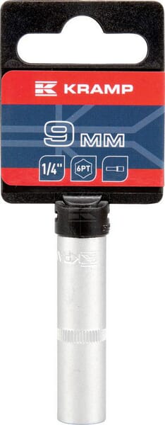 Steckschlüsseleinsatz lang 1/4" 6-Kant 9 mm