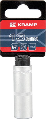 Steckschlüsseleinsatz lang 1/4" 6-Kant 13mm