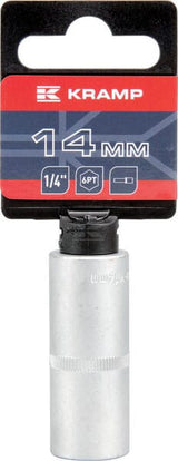 Steckschlüsseleinsatz lang 1/4" 6-Kant 14mm