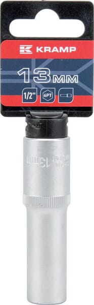 Steckschlüsseleinsatz lang 1/2" 6-Kant 13mm