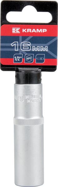 Steckschlüsseleinsatz lang 1/2" 6-Kant 16mm