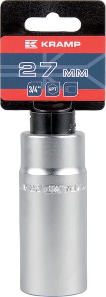 Steckschlüsseleinsatz lang 3/4" 6-Kant 27 mm