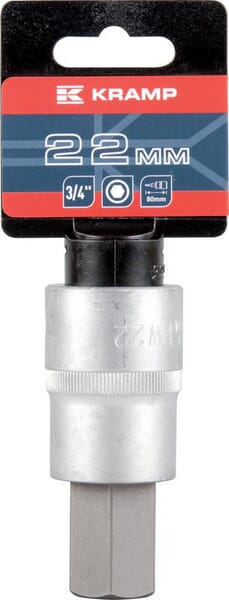 Schraubendreher-Bitbuchse 3/4 "Sechskant 22 mm