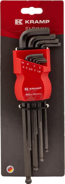 Innensechskantschlüssel-Satz 1,5-10mm 9-teilig, stahlgrau