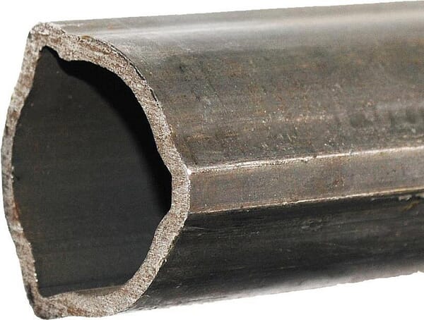 Profilrohr innen T50, T60, dreieckig, Durchmesser 45 x 37 x 4 mm, L: 2800 mm