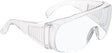 Transparente Schutzbrille 520 Univet