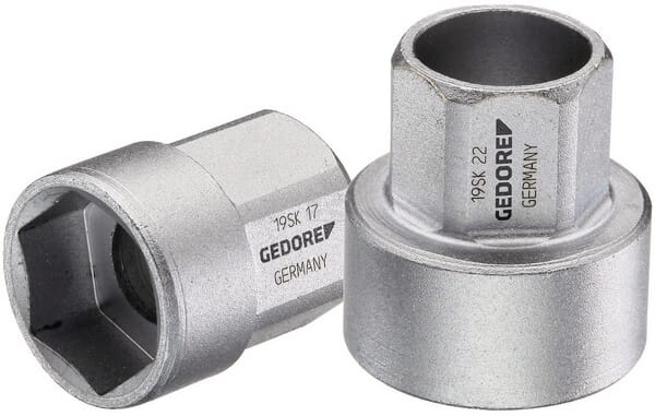 Steckschlüsseleinsatz 1/2" kurz, 19 mm