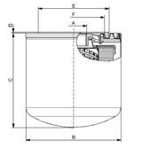 FO-0455 Hydraulikfilter SpinOn