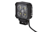 Arbeitsscheinwerfer, 12-24V, LED, 1700lm, Quadratisch