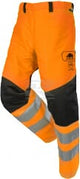 Kettensägen-Chaps, Größe XL. Roadrunner Flash, orange/schwarz