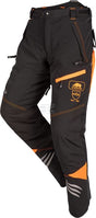 Kettensägenhose, M schwarz/orange, Ninja