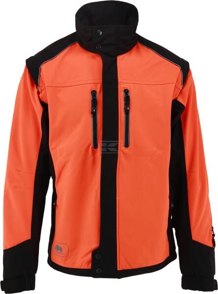 Jacke Fuyu Größe L orange/schwarz
