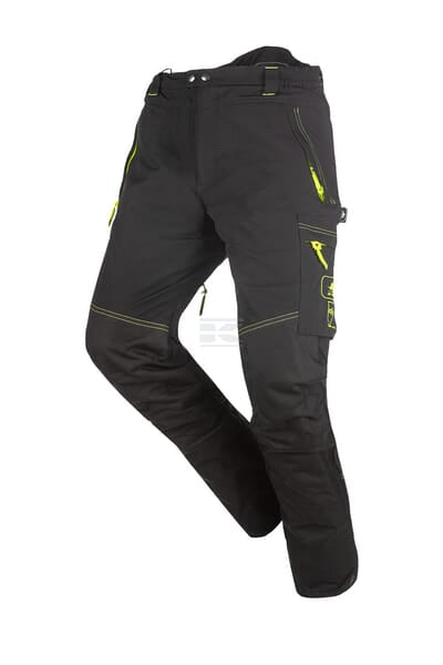 Schnittschutzhose wasserabweisend , 3XL , Hi-Vis , schwarz, SIP