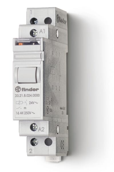 Mod.step Relais 17,4mm 1NO 16A/230V AC/AgSnO2