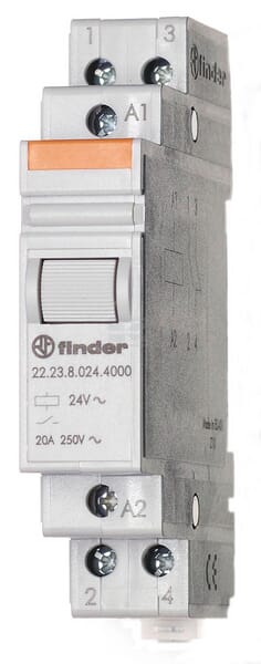 Mod.Relais 17,4mm 1NO+1NC 20A/230V AC/AgSnO2