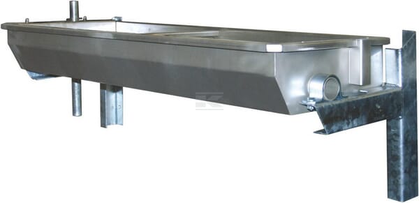 Kippmulde rostfrei 1,5m Wandmontage 50l