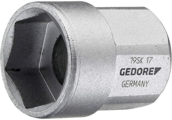 Steckschlüsseleinsatz 1/2" kurz, 19 mm