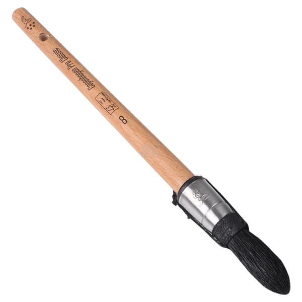 Klassische Spitzpinsel V-Stern, schwarzes Schweinehaar 17mm