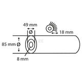 Wandfarbroller V-Stern, Dualon Hard 18mm 18cm