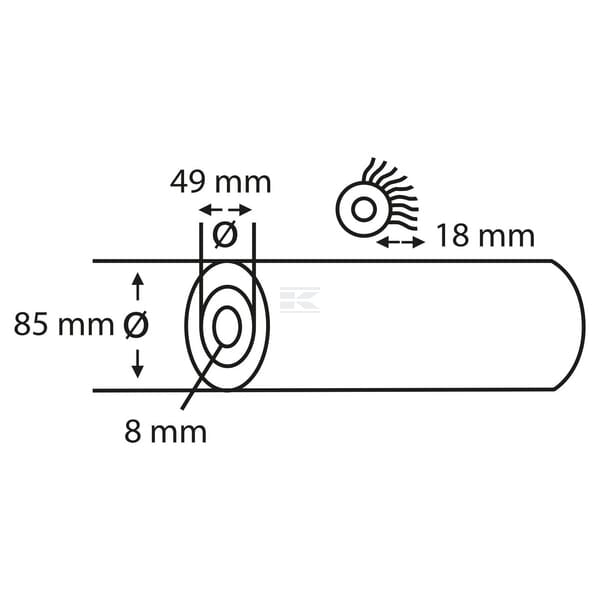 Wandfarbroller V-Stern, Dualon Hard 18mm 25cm