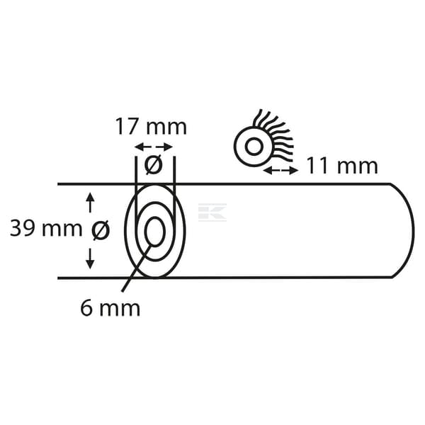 Wandfarbroller IV Stern, Vestan 11mm 10cm (2x)