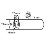 Wandfarbroller IV Stern, Vestan 11mm 10cm (2x)