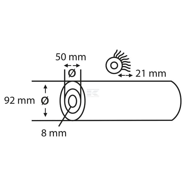 Wandfarbroller IV Stern, Vestan 21mm 18cm
