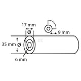 Farbroller IV Stern, schwarzer Schaumstoff SF 11cm (2x) 