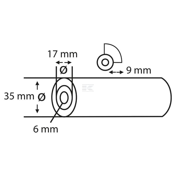 Farbroller IV Stern, Schaumstoff SFgerade 5cm (4x) 