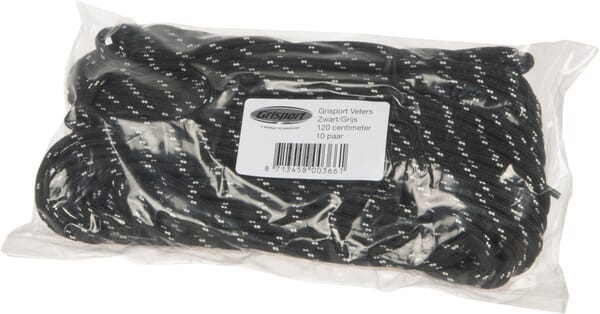 Schnürsenkel Grisport schwarz / grau 120cm (10 Paar)