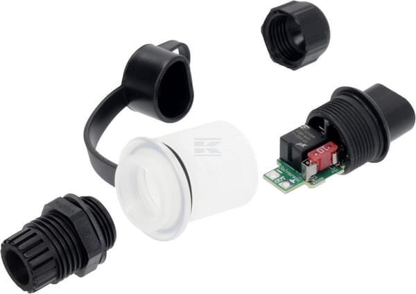 3-pol. Stecker, 15 A, 12 V, mit Anti-Reverse-Funktion