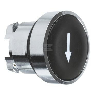 Druckknopf schwarz, Pfeil