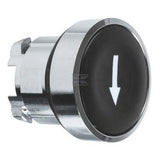 Druckknopf schwarz, Pfeil