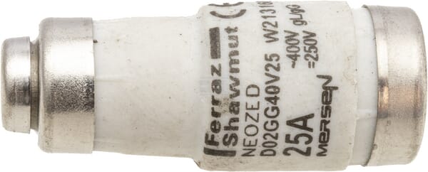 Sicherung, 25A,  Gelb, 36mm, 1Stk.
