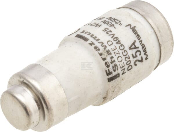 Sicherung, 25A,  Gelb, 36mm, 1Stk.