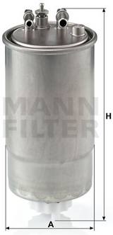 WK 853/23 Kraftstoff-Leitungsfilter (Inline)