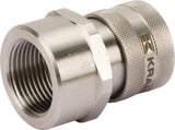 Schnellkupplung Ø18,2mm x IG 3/8" RVS